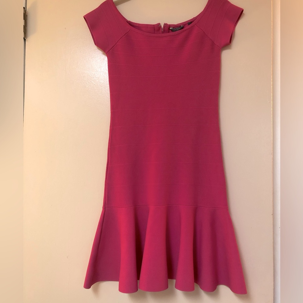 Guess Rose Pink bodycon Dress Size S